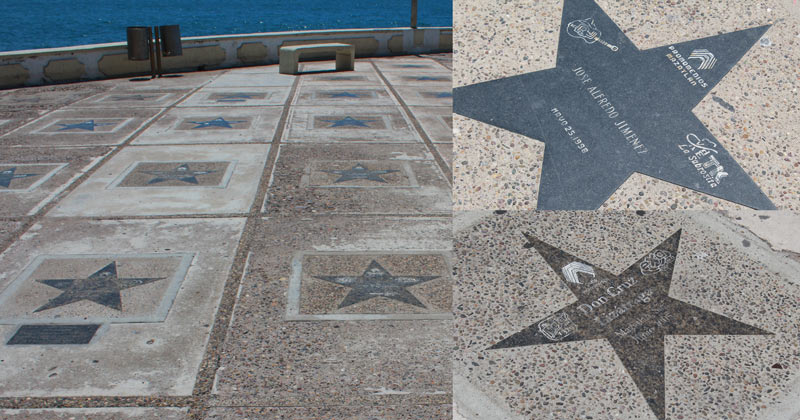 El paseo de la fama en Mazatlán